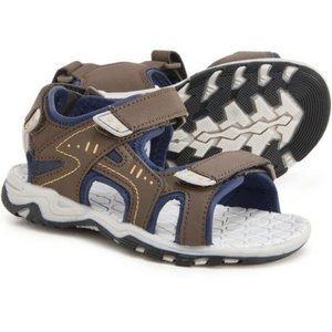 NWT Eddie Bauer Toddler Boy's Painted Hill River Sandals - Gray/Brown